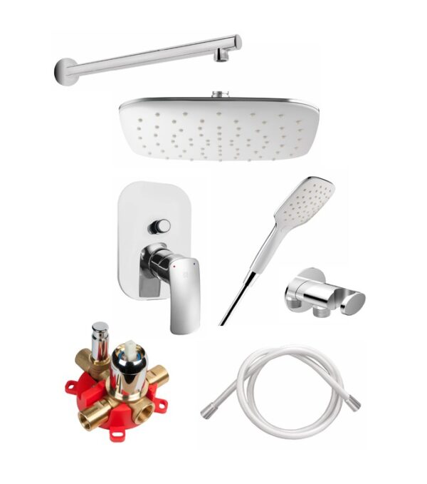 Full Bathroom Set with Concealed Shower Mixer - Elite - Image 3